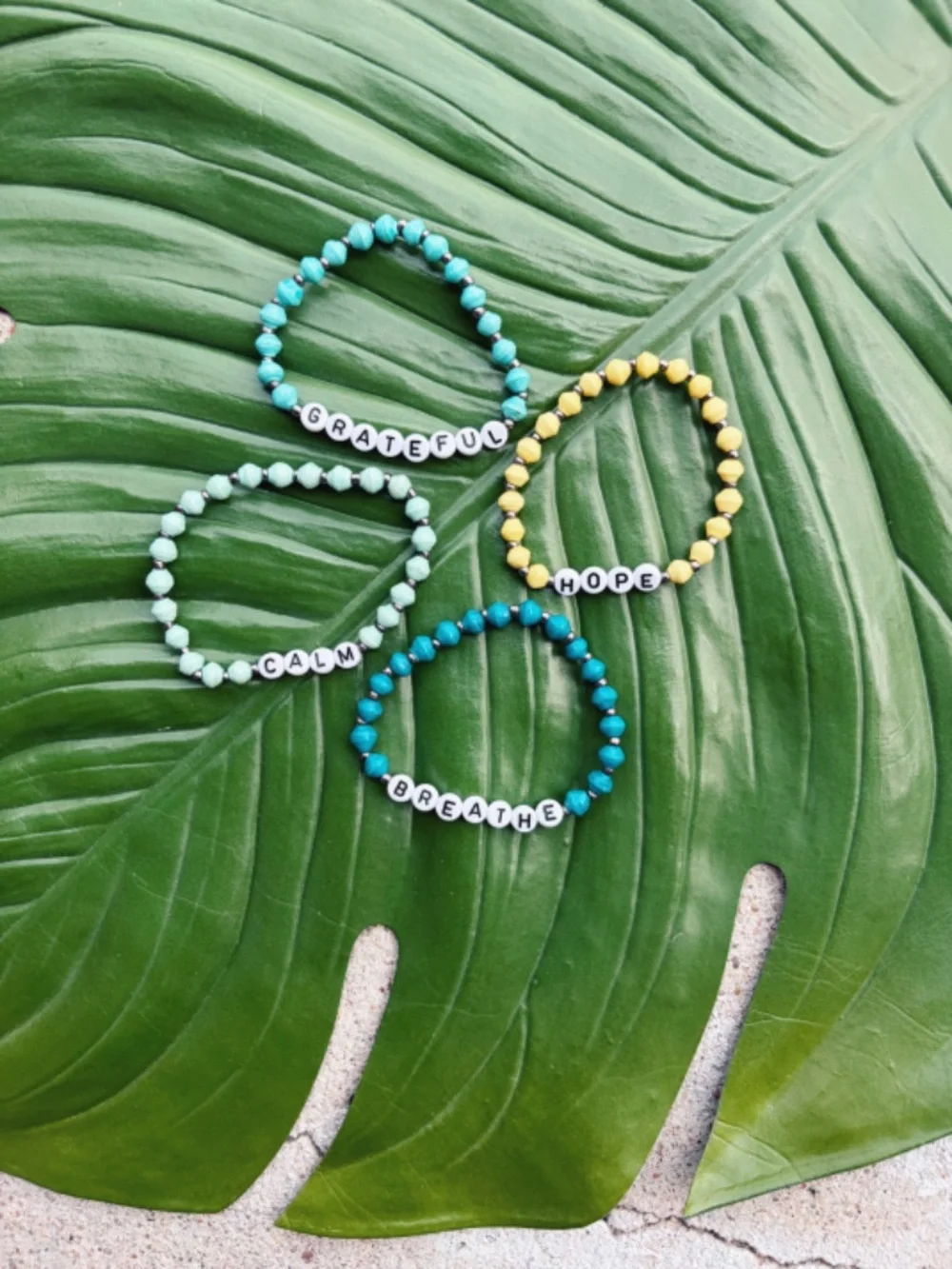 Project Have Hope Handmade Paper Bead Bracelets – New Condition – Set of 4